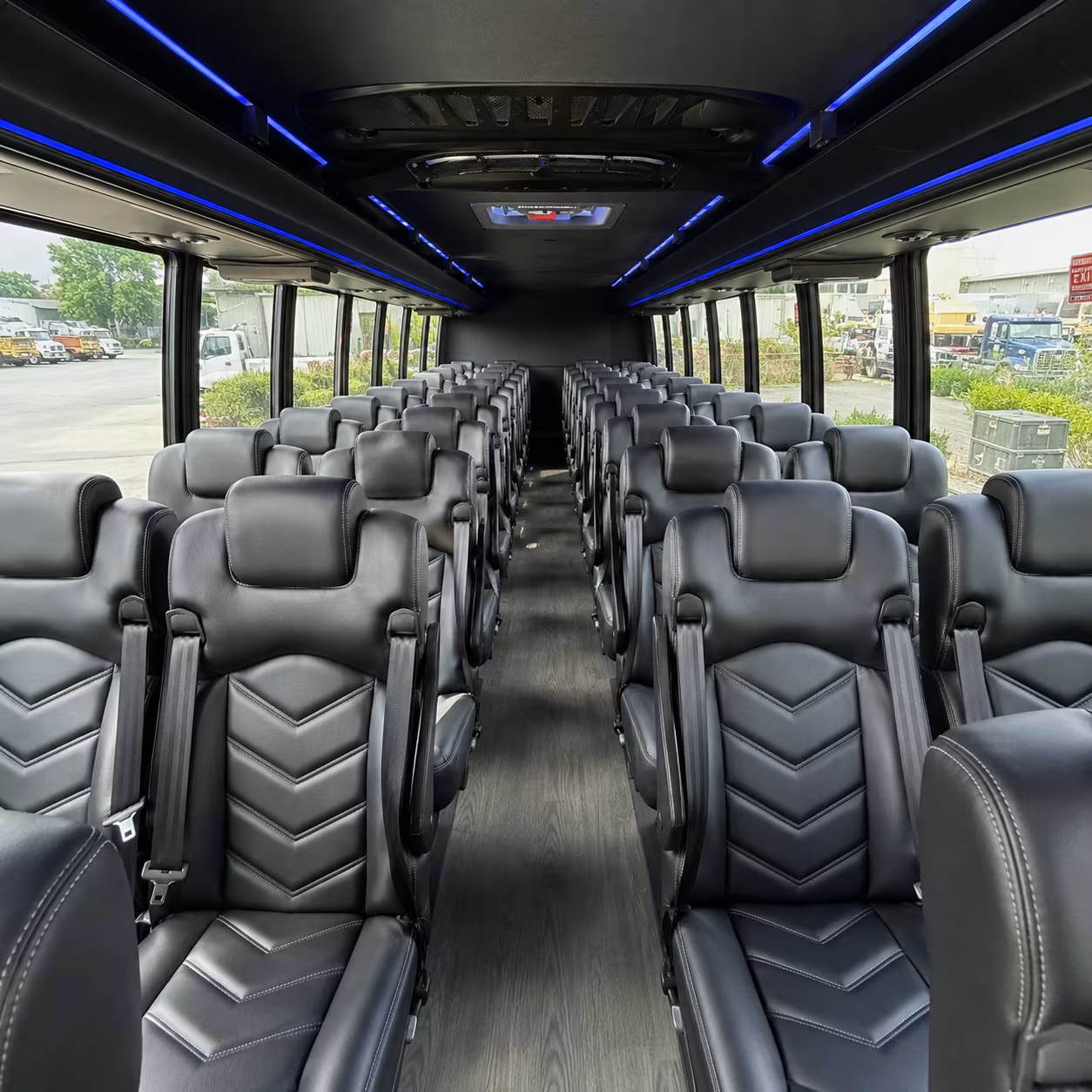 25 passenger minibus interior