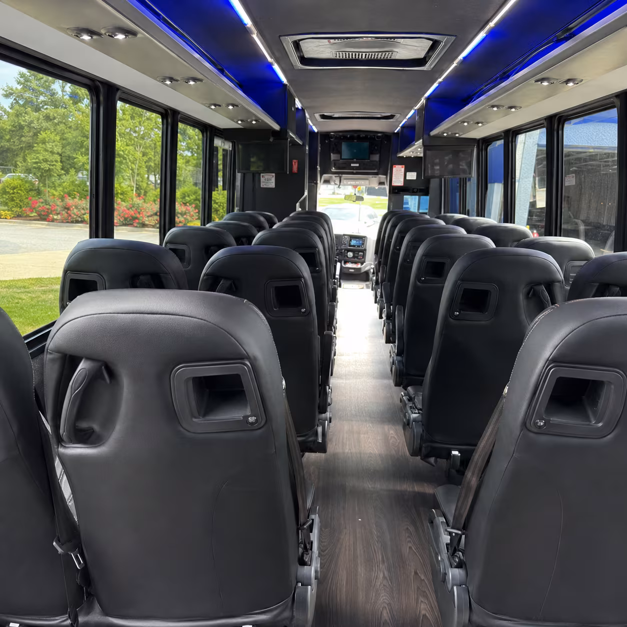 28 passenger minibus interior