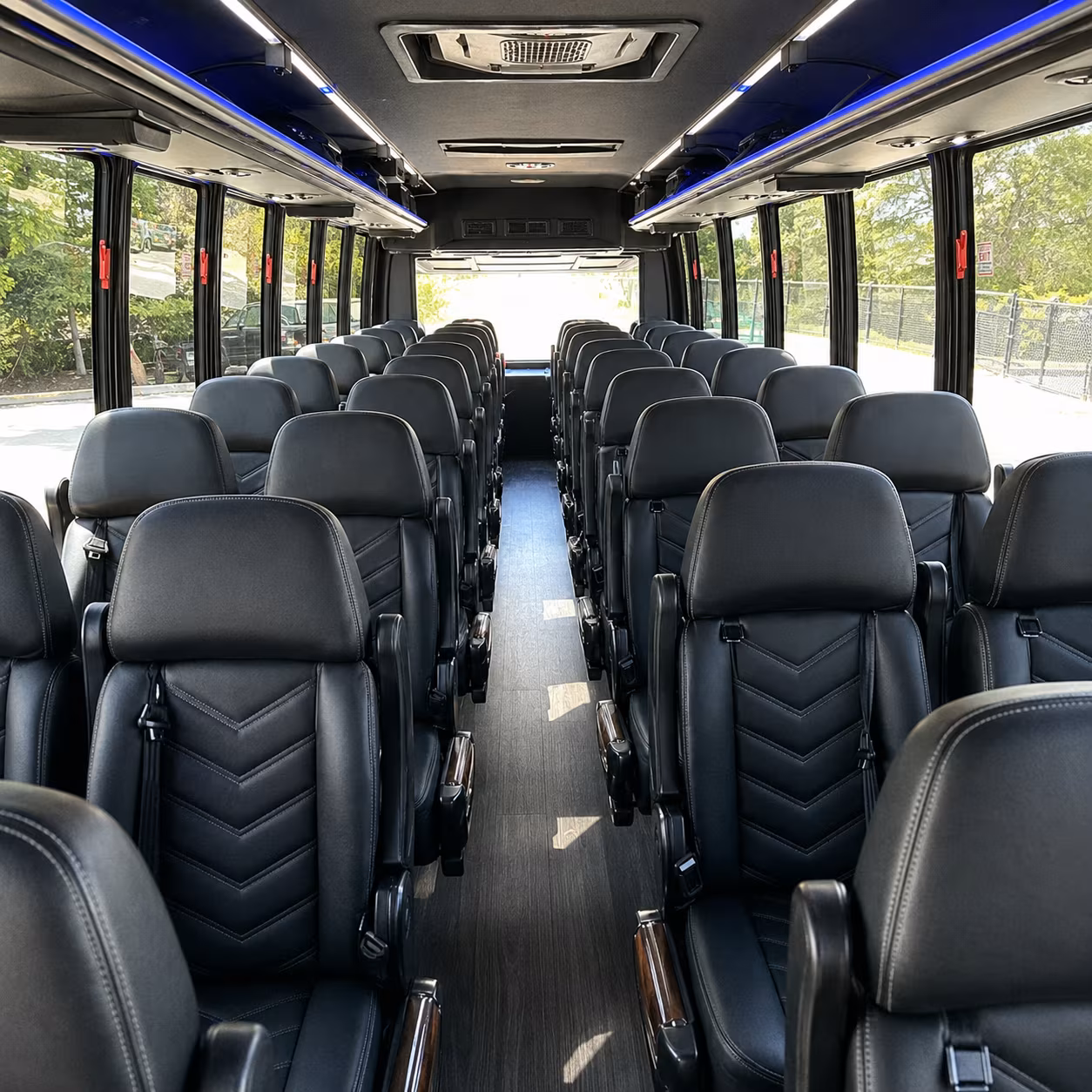 35 passenger minibus interior