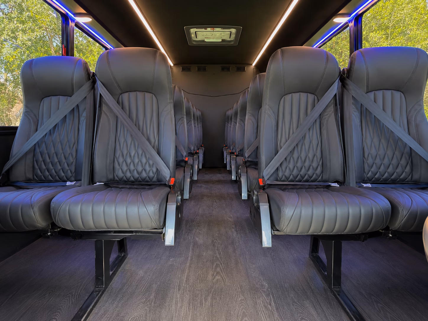murfreesboro 18 passenger minibus inside