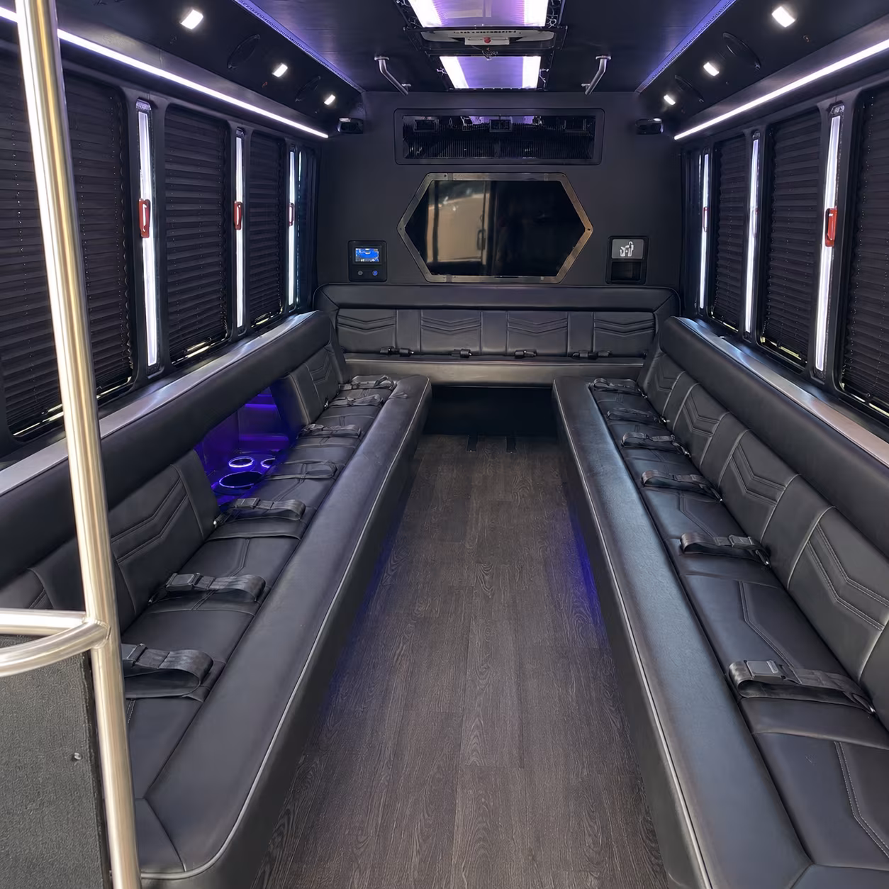 murfreesboro 18 passenger party bus interior