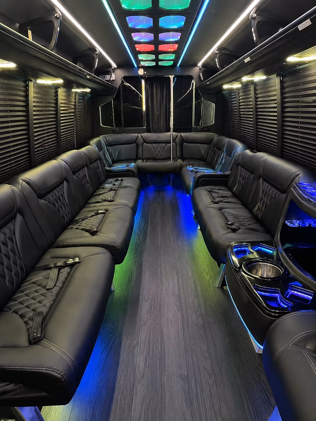 murfreesboro 20 passenger party bus interior