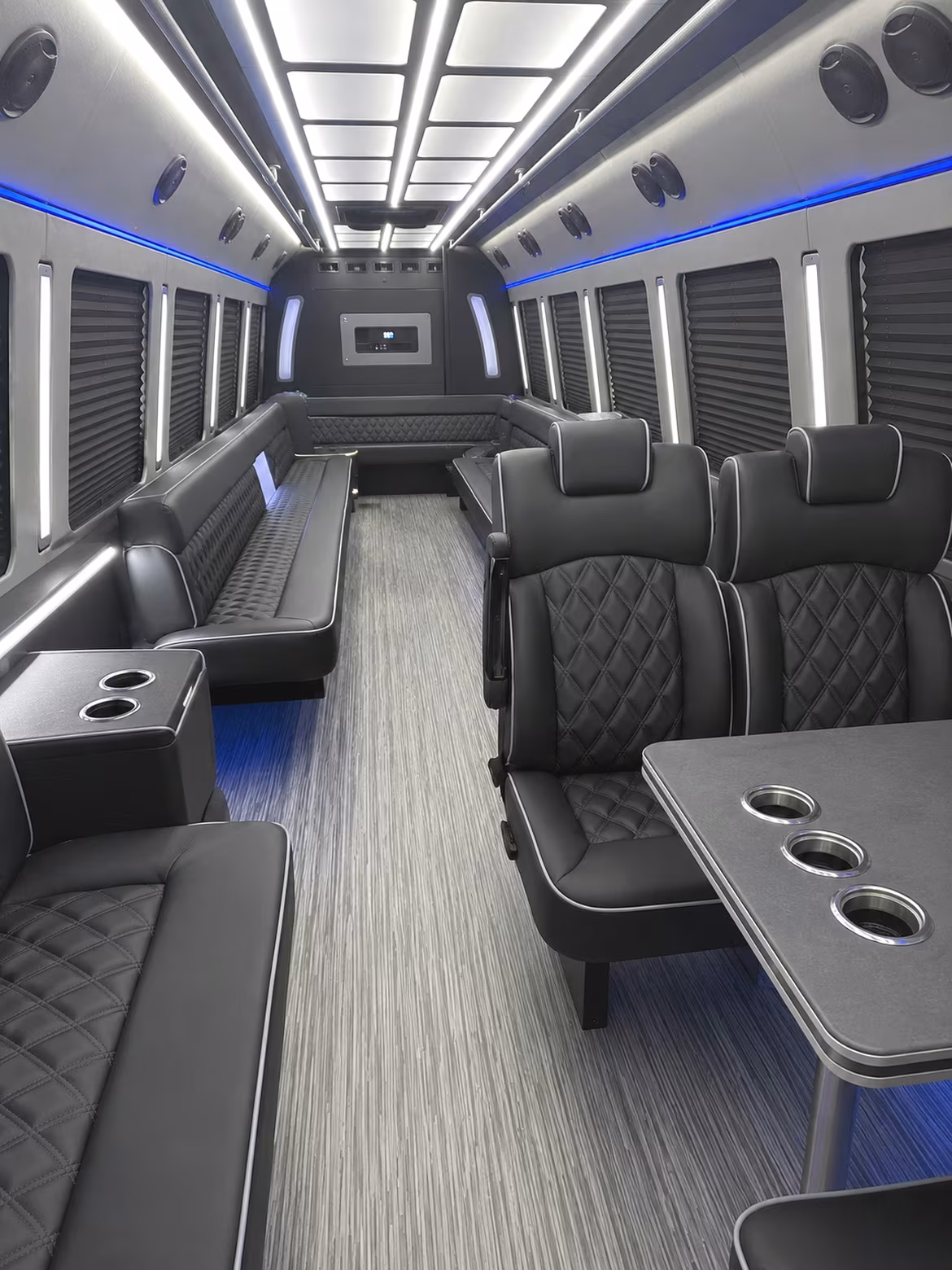 murfreesboro 25 passenger party bus inside