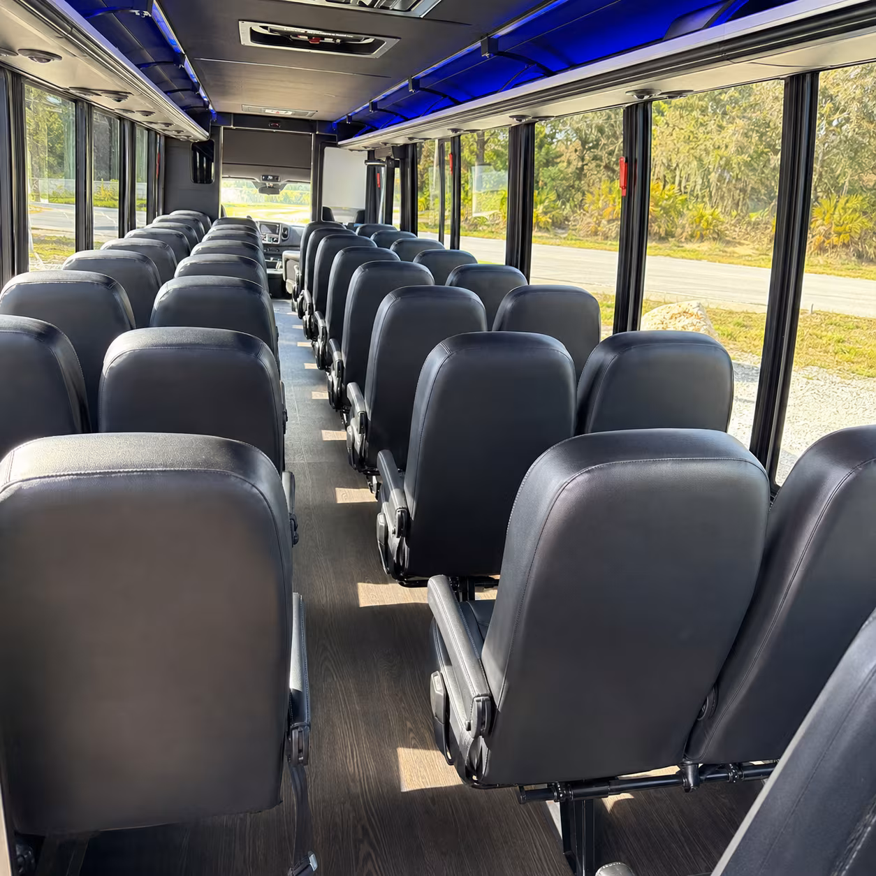 murfreesboro 35 passenger minibus inside