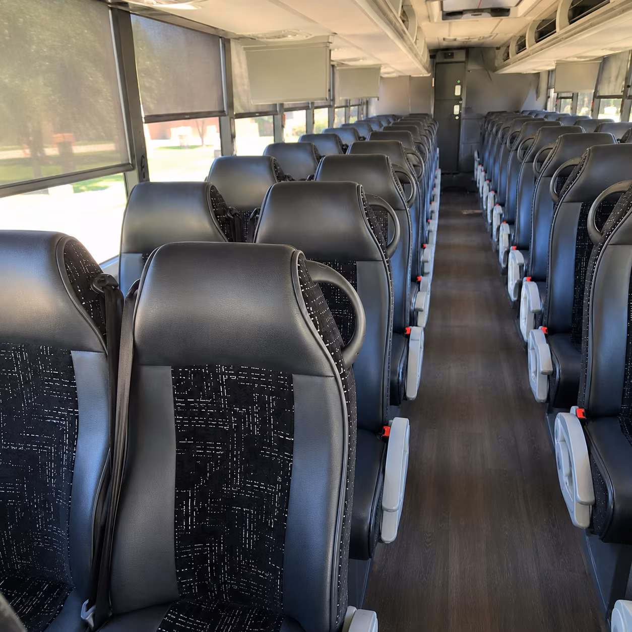 murfreesboro 56 passenger charter bus inside