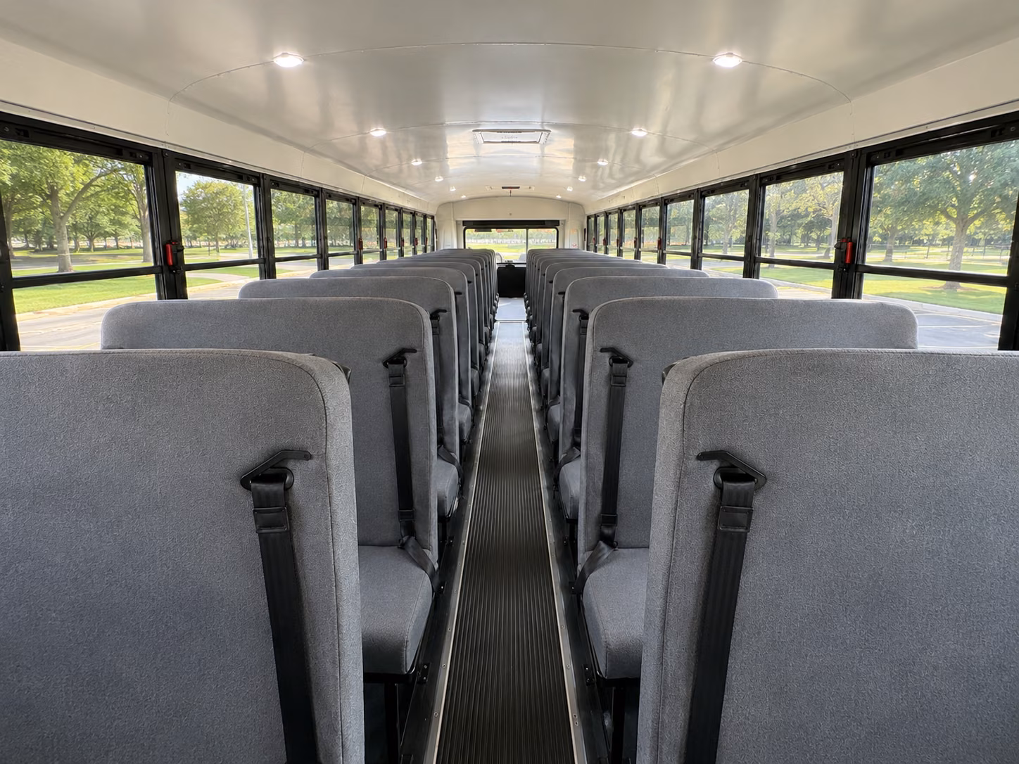 school bus interior